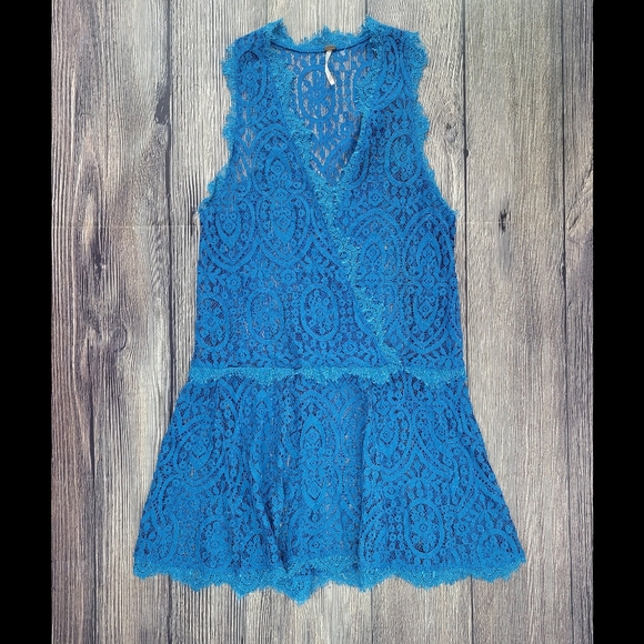 Free People Heart In Two Lace Mini Dress - Picture 2 of 11